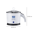 KENT 1.2 Litre Electric Multi Cooker with Auto Shut Off (White)_2