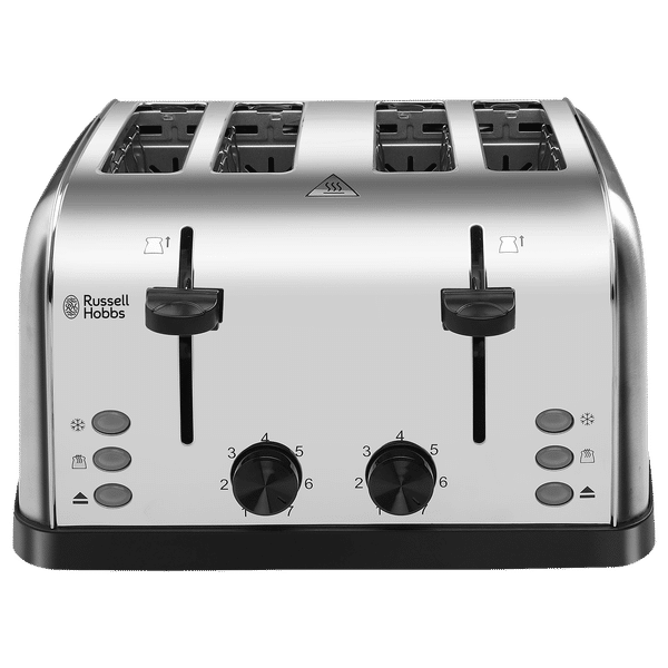 Russell Hobbs 1500W 4 Slice Pop-Up Toaster with Removable Crumb Tray (Silver)_1