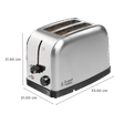 Russell Hobbs 850W 2 Slice Pop-Up Toaster with Removable Crumb Tray (Silver)_2
