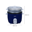 Croma 1.8 Litre Electric Rice Cooker with Keep Warm Function (Dark Blue)_2
