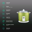 Panasonic Warmer Series 1.25 Litre Electric Rice Cooker with Keep Warm Function (Apple Green)_3