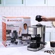 WONDERCHEF Regalia 1000 Watt 4 Cups Automatic Espresso, Cappuccino & Latte Coffee Maker with Removable Drip Tray (Steel)_4
