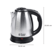 Russell Hobbs Dome1818 1500 Watt 1.8 Litre Electric Kettle with Auto Shut Off (Silver)_2
