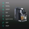 morphy richards AutoPresso 1350 Watt 6 Cups Automatic Espresso, Cappuccino & Latte Coffee Maker with Rust Resistant (Black)_3