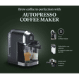 morphy richards AutoPresso 1350 Watt 6 Cups Automatic Espresso, Cappuccino & Latte Coffee Maker with Rust Resistant (Black)_4