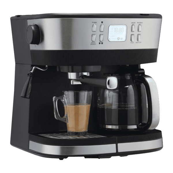 morphy richards DuoPresso 1850 Watt 10 Cups Automatic Espresso, Cappuccino & Latte Coffee Maker with Overheat Protection (Black)_1