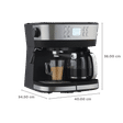 morphy richards DuoPresso 1850 Watt 10 Cups Automatic Espresso, Cappuccino & Latte Coffee Maker with Overheat Protection (Black)_2
