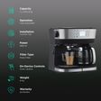 morphy richards DuoPresso 1850 Watt 10 Cups Automatic Espresso, Cappuccino & Latte Coffee Maker with Overheat Protection (Black)_3
