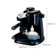 De'Longhi EC9 800 Watt 4 Cups Automatic Cappuccino Coffee Maker with Heat Resistant (Black)_2