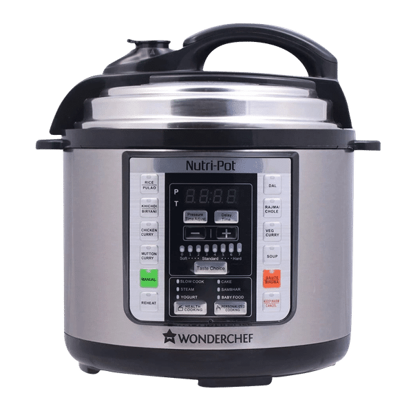 WONDERCHEF Nutri-Pot 3 Litre Electric Pressure Cooker with One Touch Operation (Silver)_1