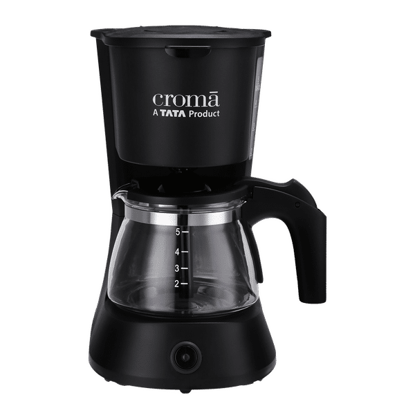 Croma 600 Watt 5 Cups Manual Drip Coffee Maker with Keep Warm Function (Black)_1