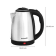 zunvolt 1500 Watt 2 Litre Electric Kettle with Cordless Pouring (Silver)_2