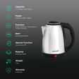 zunvolt 1500 Watt 2 Litre Electric Kettle with Cordless Pouring (Silver)_3