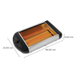 WARMEX Toasty 600W 4 Slice Open Toaster with Two Quartz Heating Tube (Black)_2