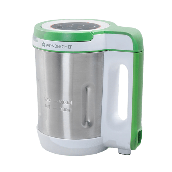 WONDERCHEF 800 Watt 1 Litre Soup Maker with Touch Control Panel (Green/Silver)_1
