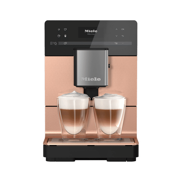 Miele CM 5510 Silence 8 Cups Automatic Ristretto, Espresso, Hot Milk, Latte Macchiato, Milk Froth & Caffe Latte Coffee Maker with Automatic Rinsing Function (Rose Gold Pearl Finish)_1
