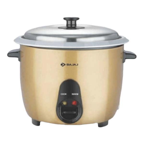 BAJAJ DLX Duo 1.8 Litre Electric Rice Cooker with Keep Warm Function (Gold)_1