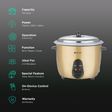 BAJAJ DLX Duo 1.8 Litre Electric Rice Cooker with Keep Warm Function (Gold)_3