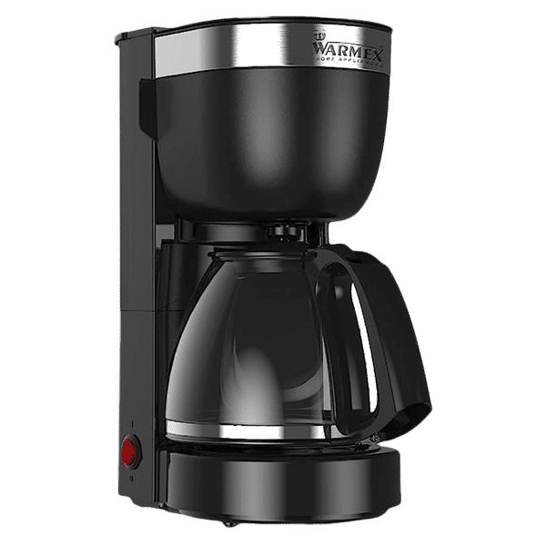 WARMEX O'clock 800 Watt 12 Cups Automatic Drip Coffee Maker with Overheat Protection (Black)_1