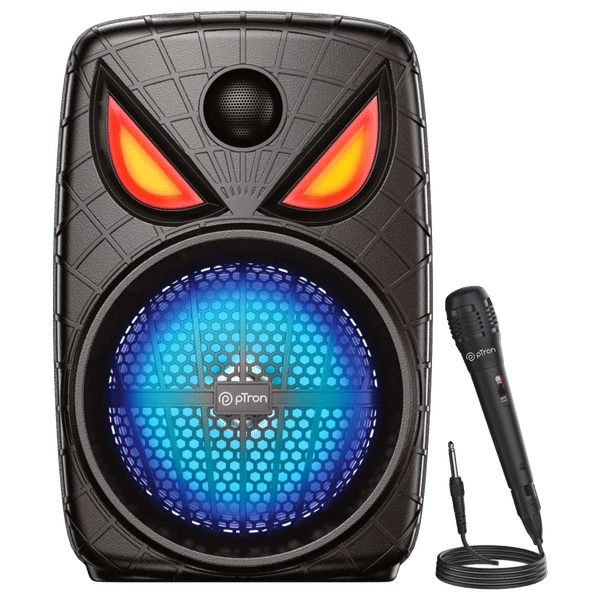 pTron Funk Plus 80W Bluetooth Party Speaker with Mic (Karaoke Supported, Black)_1