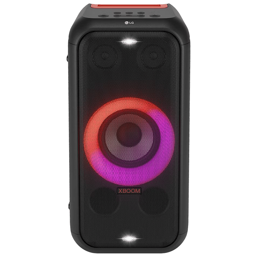 For 22668/-(50% Off) LG XBOOM XL5S 200W Bluetooth Party Speaker (Multi Color Ring Lighting & Double Strobe Lighting, 2.1 Channel) at Croma