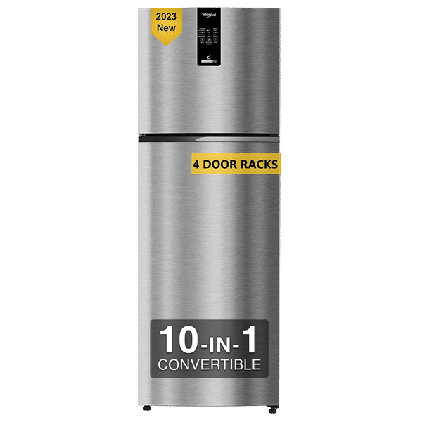 Whirlpool Intellifresh Pro 259 Litres 2 Star Frost Free Double Door Convertible Refrigerator with 6th Sense Technology (Grey)_1
