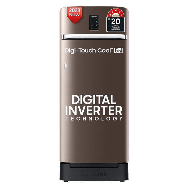 SAMSUNG 215 Litres 5 Star Direct Cool Single Door Refrigerator with Digi-Touch Cool (RR23C2F35DX/HL, Luxe Brown)_1