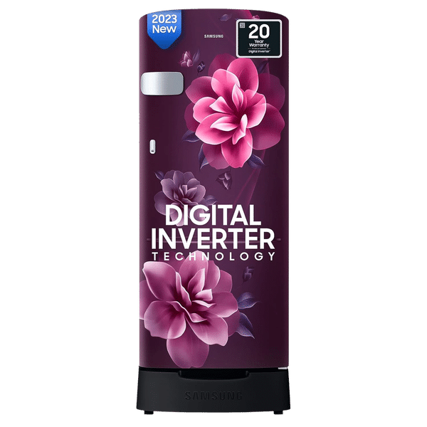 SAMSUNG 223 Litres 3 Star Direct Cool Single Door Refrigerator with Base Drawer (RR24C2Z23CR/NL, Camellia Purple)_1