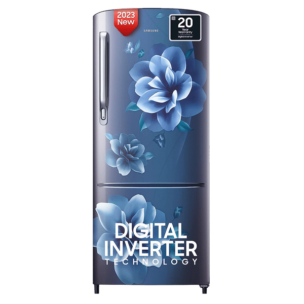 SAMSUNG 183 Litres 4 Star Direct Cool Single Door Refrigerator with Anti-Bacterial Gasket (RR20C1724CU/HL, Camellia Blue)_1