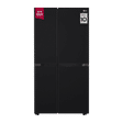 LG 655 Litres Side by Side Refrigerator with Smart Diagnosis (GL-B257DBMX, Black Mirror)_1