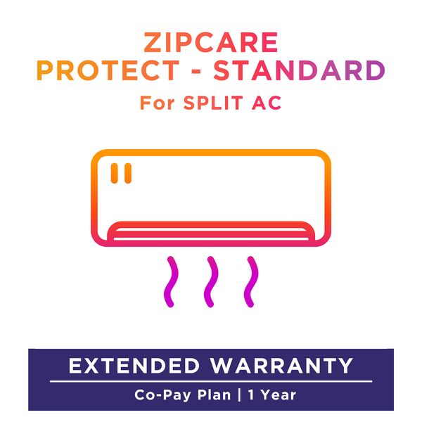 ZipCare Protect Standard 1 Year for Split AC (Rs. 100 - Rs. 25000)_1