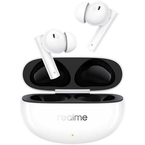 realme Buds Air 5 In-Ear Truly Wireless Earbuds WITH MIC (Bluetooth 5.3,USP,RMA2301,Arctic White )_1