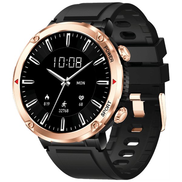 FIRE-BOLTT Sphere Smartwatch with Bluetooth Calling (40.6mm HD Display, IP68 Water Resistant, Black Strap)_1