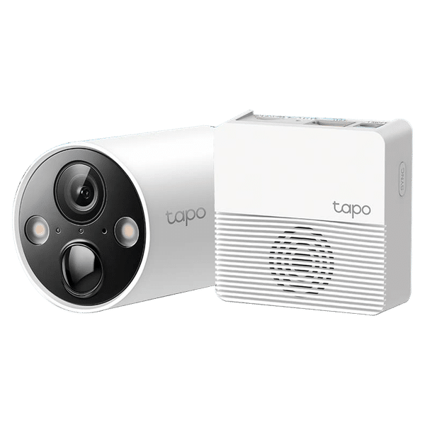 tp-link Tapo C420S1 Wi-Fi Bullet CCTV Security Camera (Two-Way Audio, White)_1