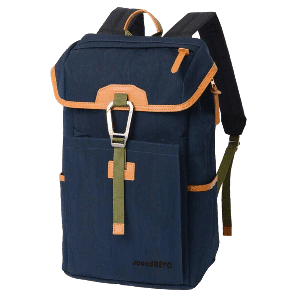 soundREVO Polyester Fabric Backpack for 15.6 Inch Laptop (19 L, Water Resistant, Blue)_1