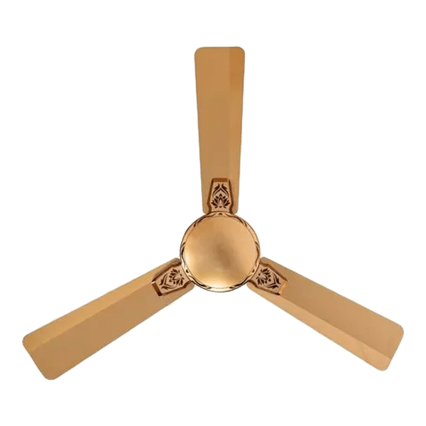 Crompton Aura 2 120cm Sweep 3 Blade Ceiling Fan (With Copper Motor, CFPRAU2LT48BKZAD1S, Golden)_1