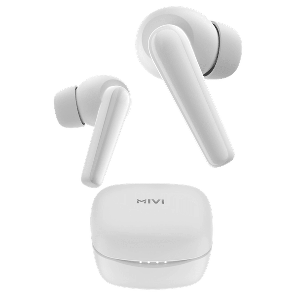 Mivi Duopods N5 TWS Earbuds with AI Noise Cancellation (13mm Driver, Ivory)_1