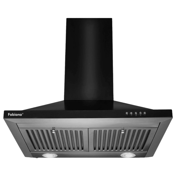 Fabiano Cosmo 60cm 1000m3/hr Ducted Wall Mounted Chimney with Dual Baffle Filters (Black)_1