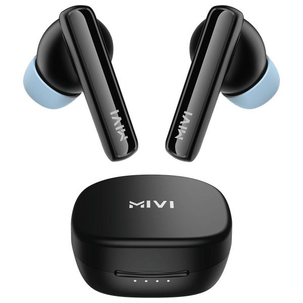 Mivi DuoPods N2 TWS Earbuds with AI Noise Cancellation (IPX4 Water Resistant, Fast Charging, Black)_1
