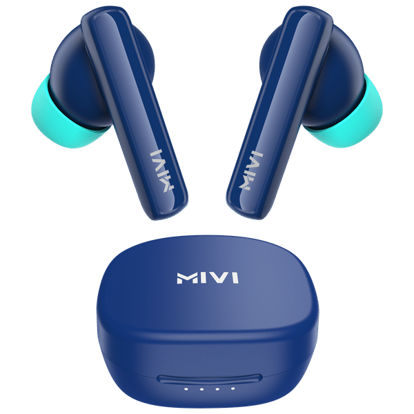 Mivi DuoPods N2 TWS Earbuds with AI Noise Cancellation (IPX4 Water Resistant, Fast Charging, Blue)_1