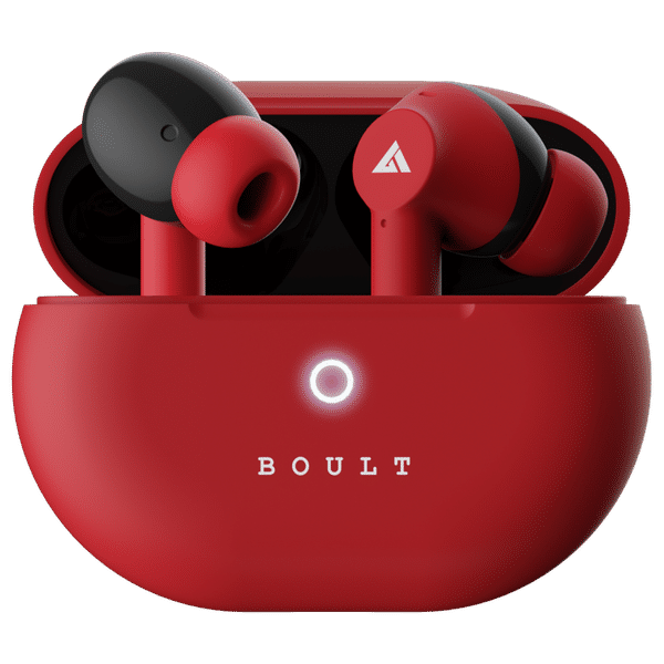 BOULT AUDIO Airbass W40 TWS Earbuds with Environmental Noise Cancellation (IPX5 Water Resistant, Fast Charging, Berry Red)_1