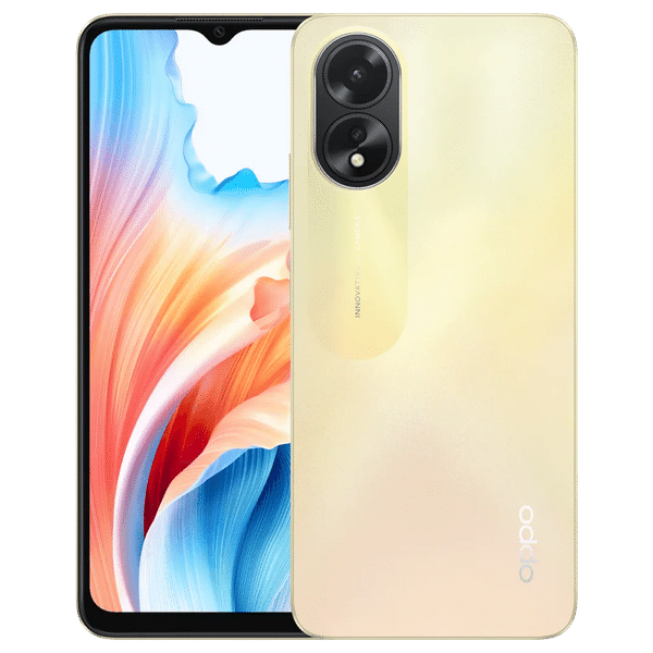 OPPO A38 (Glowing Gold, 4GB RAM, 128GB Storage) | 5000 mAh Battery and 33W