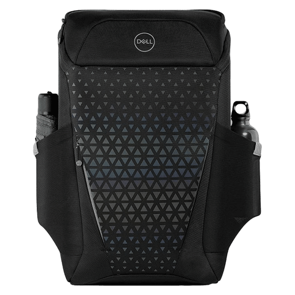 DELL Fabric, Polyester Laptop Backpack for 15 Inch Laptop (18 L, With Rain Cover, Black)_1