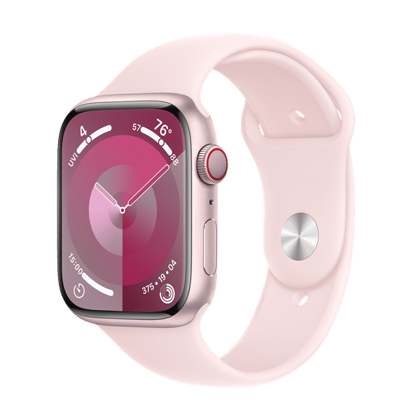 Apple Watch Series 9 GPS+Cellular with Light Pink Sport Band - M/L (45mm Display, Pink Aluminium Case)_1