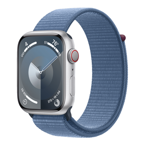 Apple Watch Series 9 GPS+Cellular with Winter Blue Sport Loop - M/L (45mm Display, Silver Aluminium Case)_1