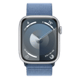 Apple Watch Series 9 GPS+Cellular with Winter Blue Sport Loop - M/L (45mm Display, Silver Aluminium Case)_2