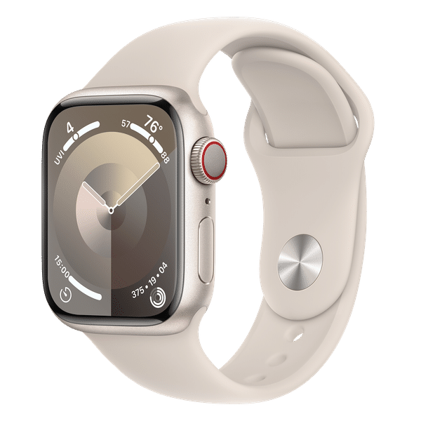 Apple Watch Series 9 GPS+Cellular with Starlight Sport Band - S/M (41mm Display, Starlight Aluminium Case)_1