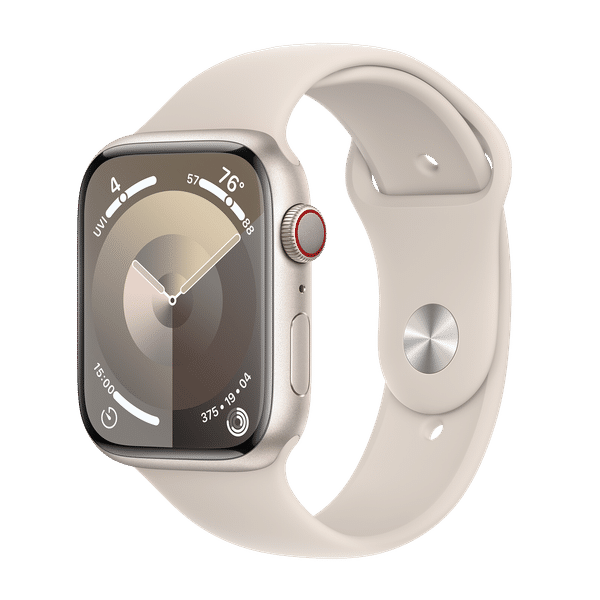 Apple Watch Series 9 GPS+Cellular with Starlight Sport Band - M/L (45mm Display, Starlight Aluminium Case)_1