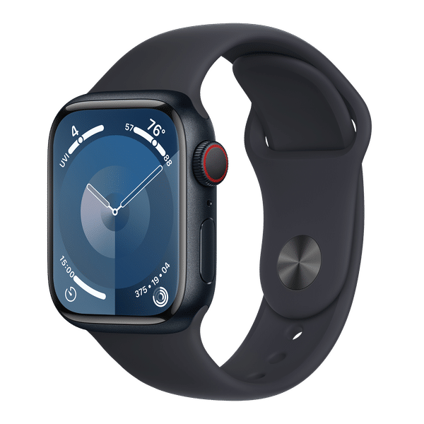 Apple Watch Series 9 GPS+Cellular with Midnight Sport Band - M/L (41mm Display, Midnight Aluminium Case)_1