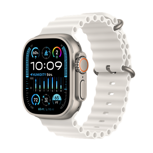Apple Watch Ultra 2 GPS+Cellular with White Ocean Band - M/L (49mm Display, Titanium Case)_1